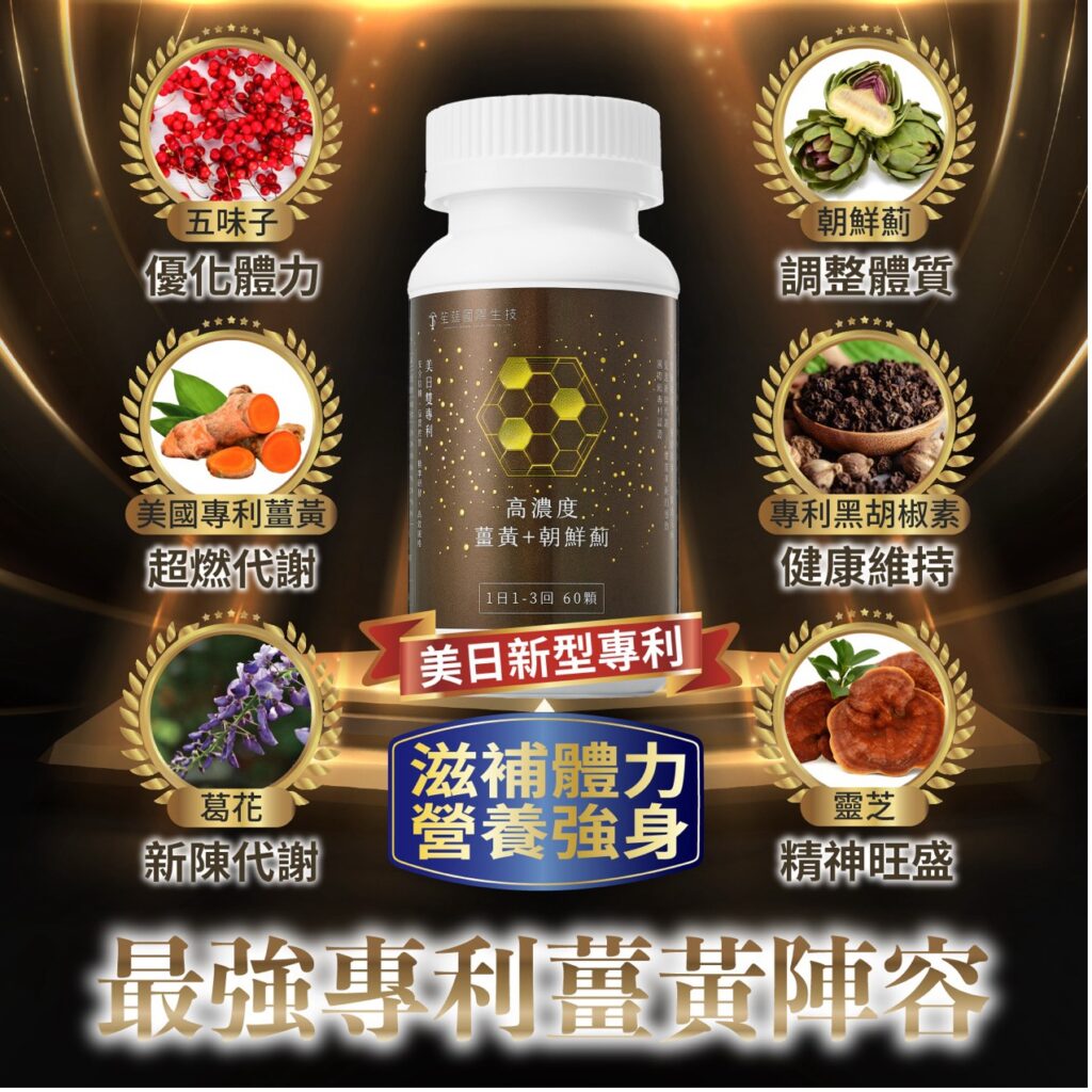 美日雙專利高濃度薑黃